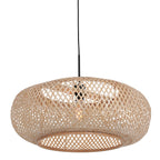 Hanglamp Maze 7505ZW – Beige bamboe lamp met rustige uitstraling