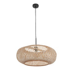 Hanglamp Maze 7505ZW – Beige bamboe lamp met rustige uitstraling