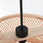Hanglamp Maze 7505ZW – Beige bamboe lamp met rustige uitstraling