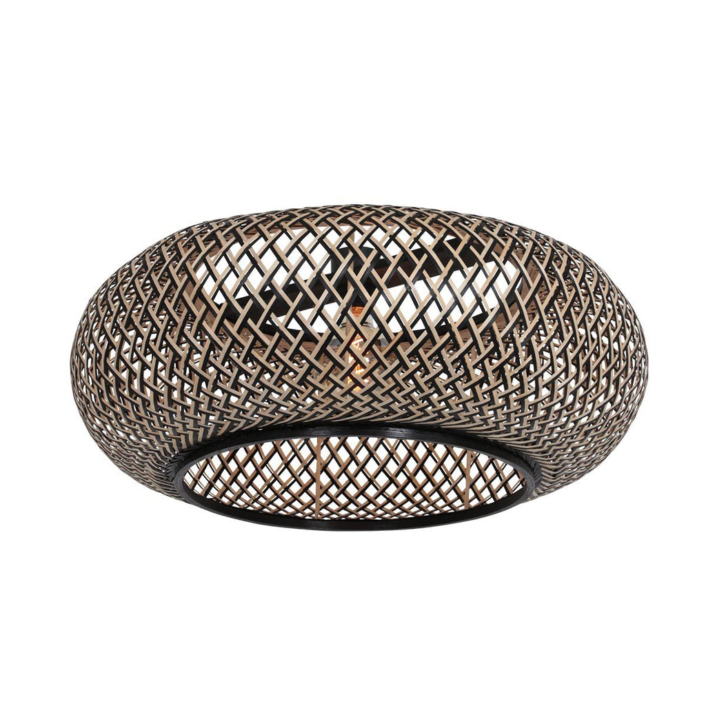 Vloerlamp Sparkled Light 7268ZW+K2001HS Zwart-Zwart/Bruin