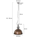 Hanglamp Bikkel 7586B Bruin