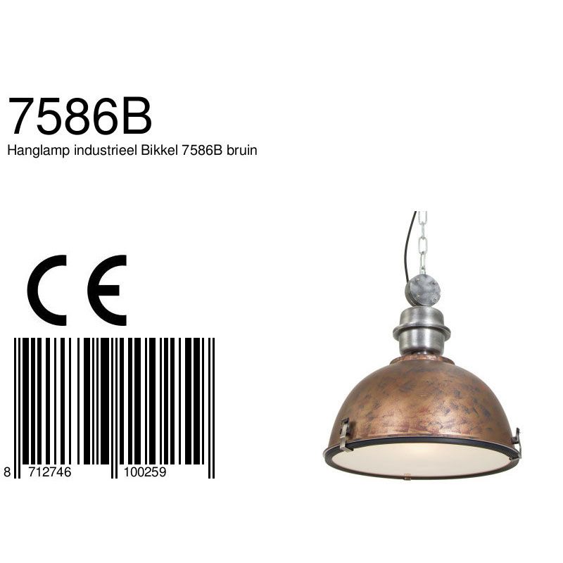 Hanglamp Bikkel 7586B Bruin