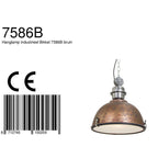 Hanglamp Bikkel 7586B Bruin