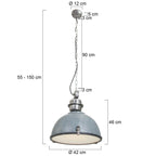 Hanglamp Bikkel 7586GR Grijs