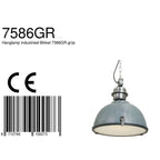 Hanglamp Bikkel 7586GR Grijs