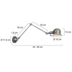 Wandlamp Davin 7656G Groen met kleine fitting E14