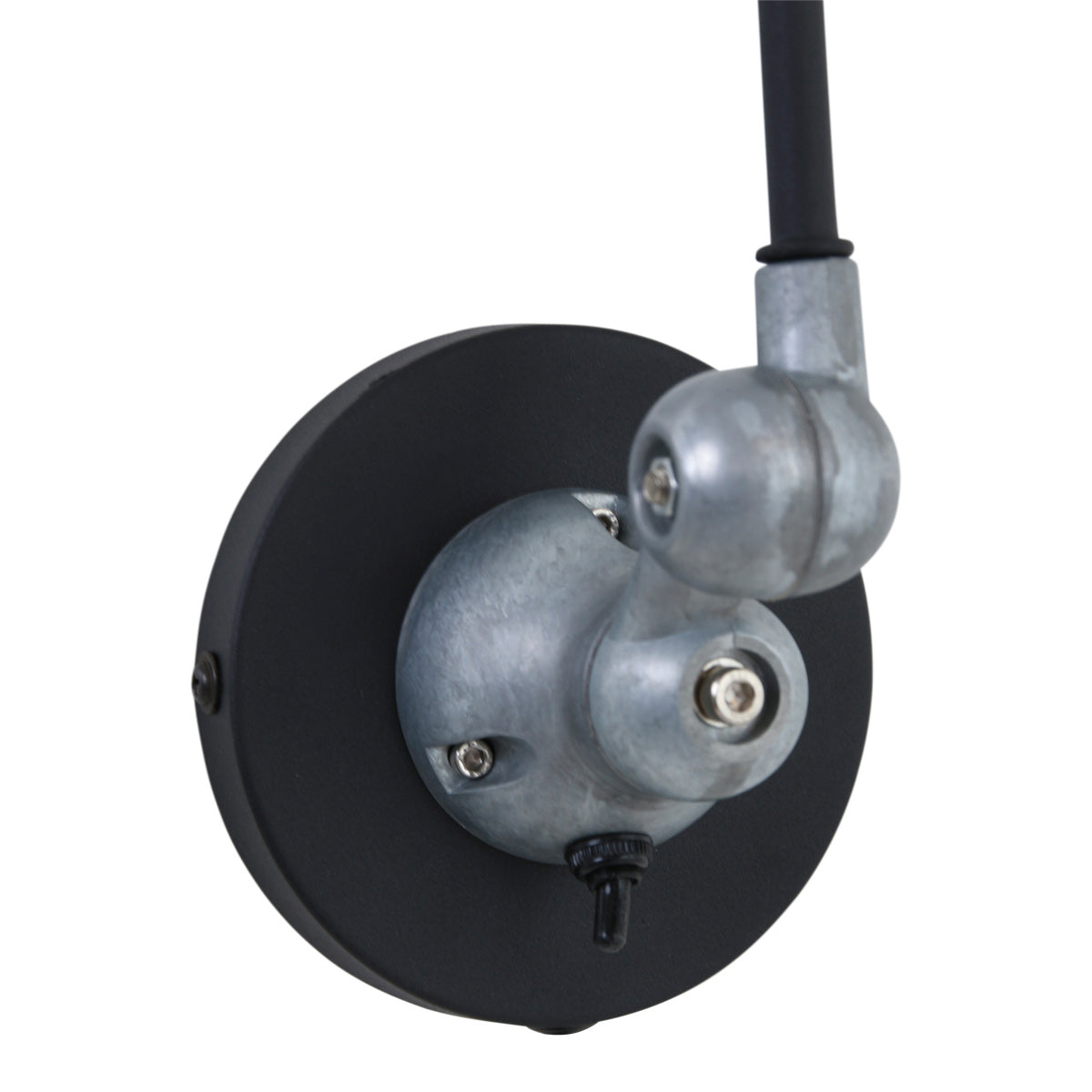 Wandlamp Davin 7656ZW Zwart met kleine fitting E14