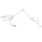 Wandlamp Davin 7656ZW Zwart met kleine fitting E14