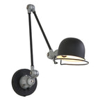 Wandlamp Davin 7656ZW Zwart met kleine fitting E14