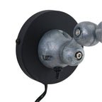 Wandlamp Davin 7657ZW Zwart met kleine fitting E14