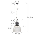 Hanglamp Clearvoyant 7695ZW Zwart