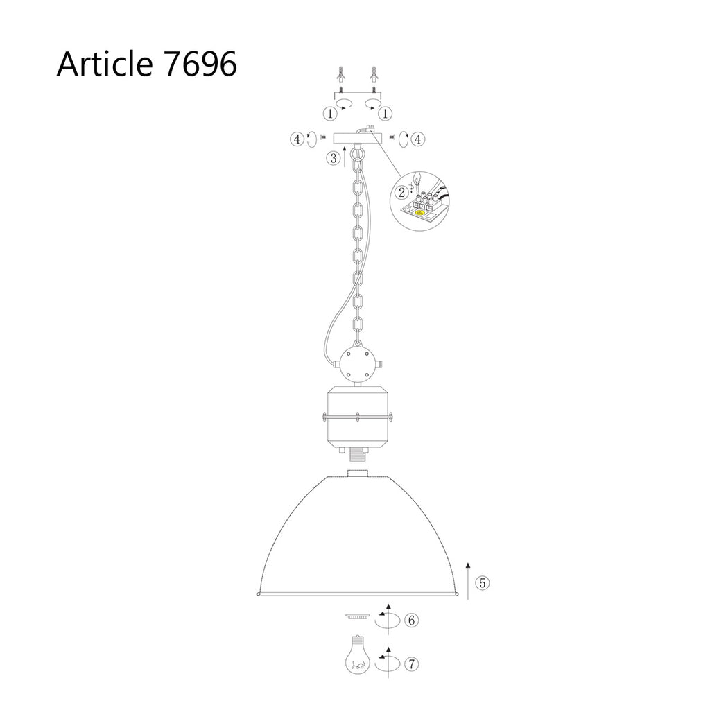 Crèmekleurige Hanglamp Frisk 7696CR – Tijdloos en Stijlvol Design