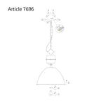 Industriële Grijze Hanglamp Frisk 7696GR – Robuust en Stijlvol