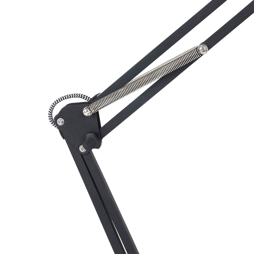 Tafellamp Zappa 7702ZW Zwart met schaararm en E14 fitting