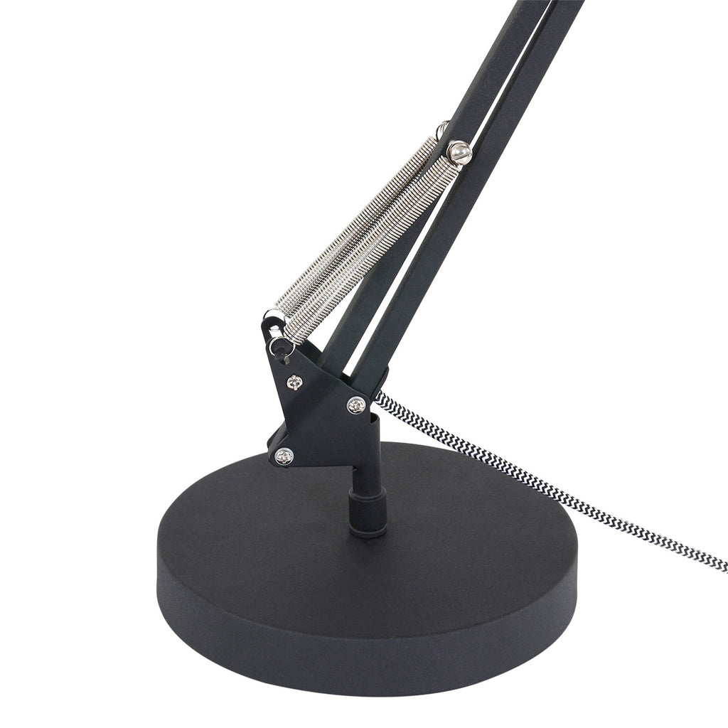 Tafellamp Zappa 7702ZW Zwart met schaararm en E14 fitting