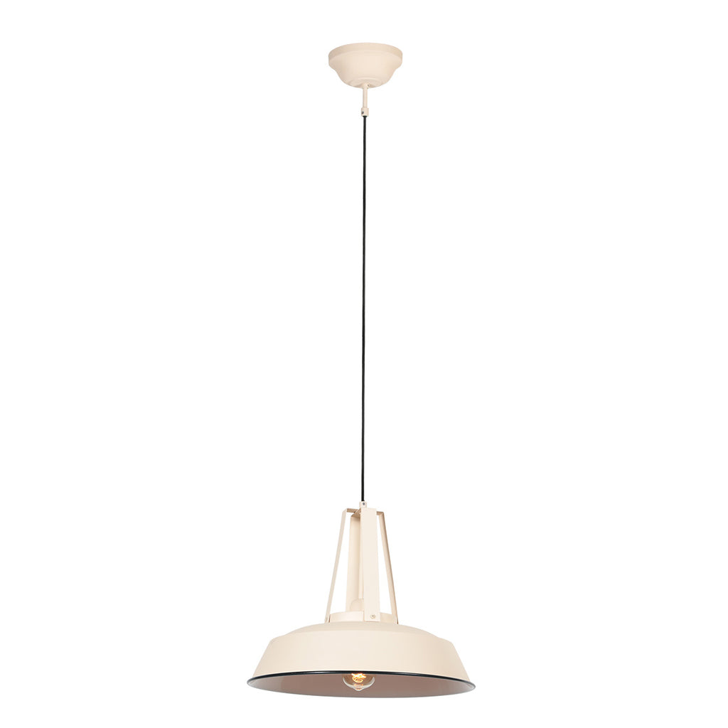 Crèmekleurige Hanglamp Eden 7704CR – Landelijke Stijl en Tijdloos Design
