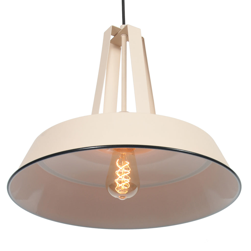 Crèmekleurige Hanglamp Eden 7704CR – Landelijke Stijl en Tijdloos Design