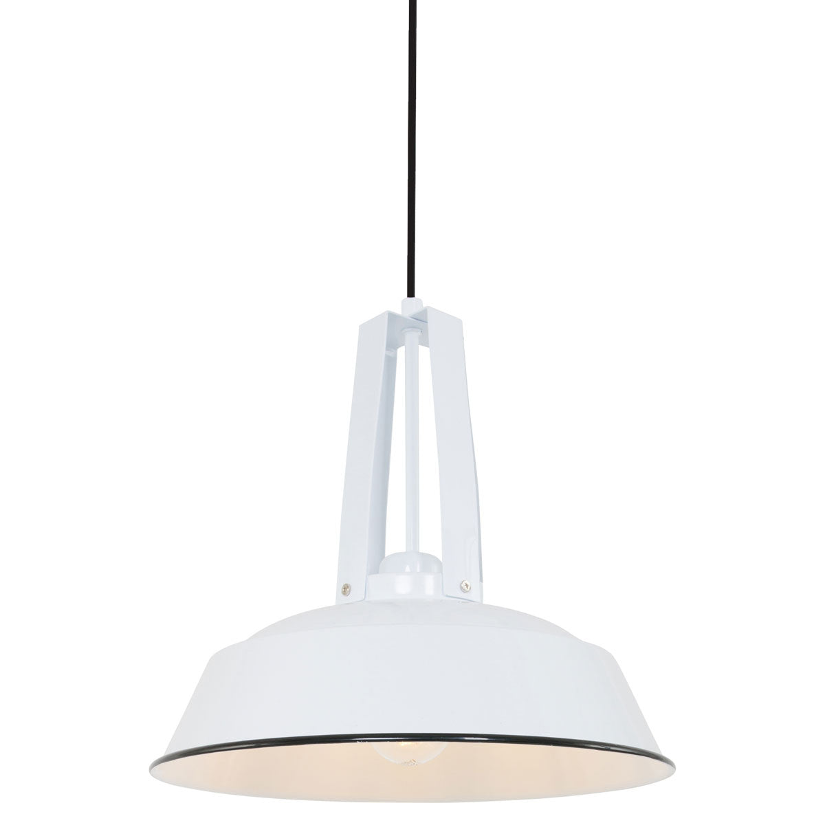Hanglamp Eden 7704W Wit rond 42cm E27 fitting