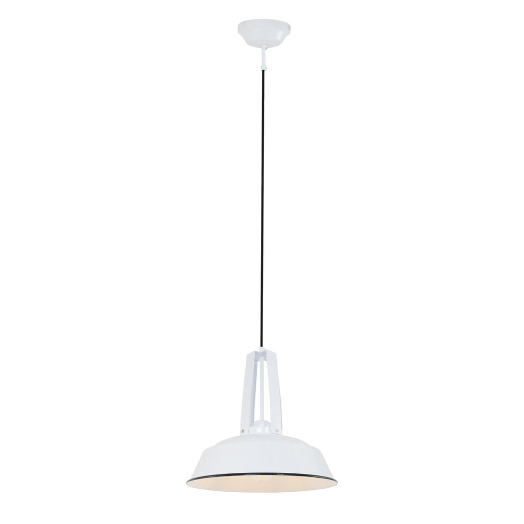Hanglamp Eden 7704W Wit rond 42cm E27 fitting