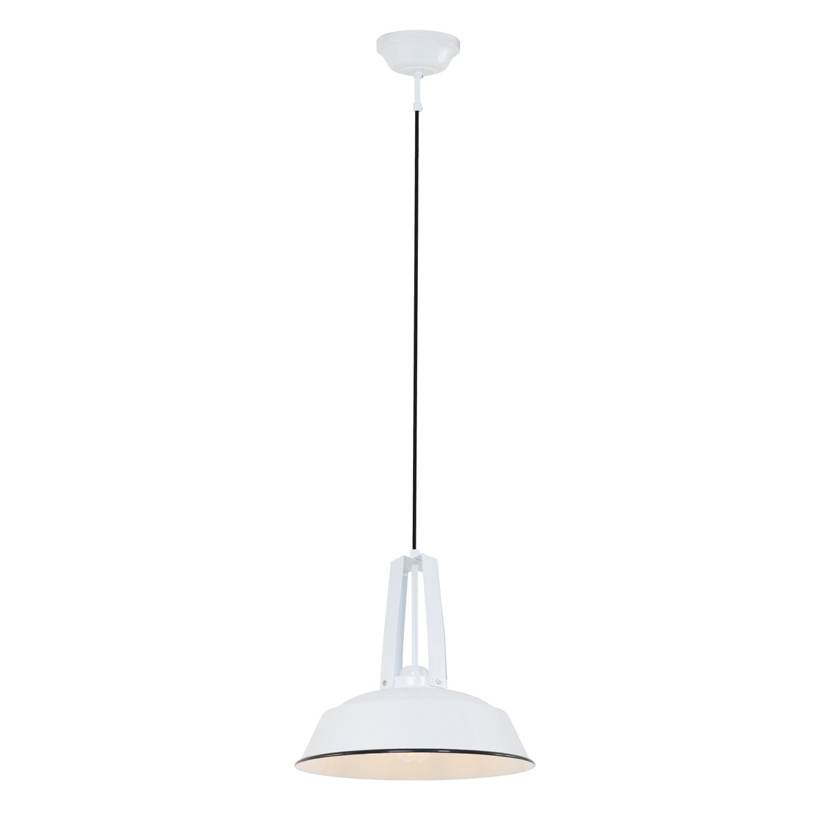 Hanglamp Eden 7704W Wit rond 42cm E27 fitting