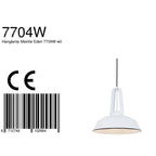 Hanglamp Eden 7704W Wit rond 42cm E27 fitting