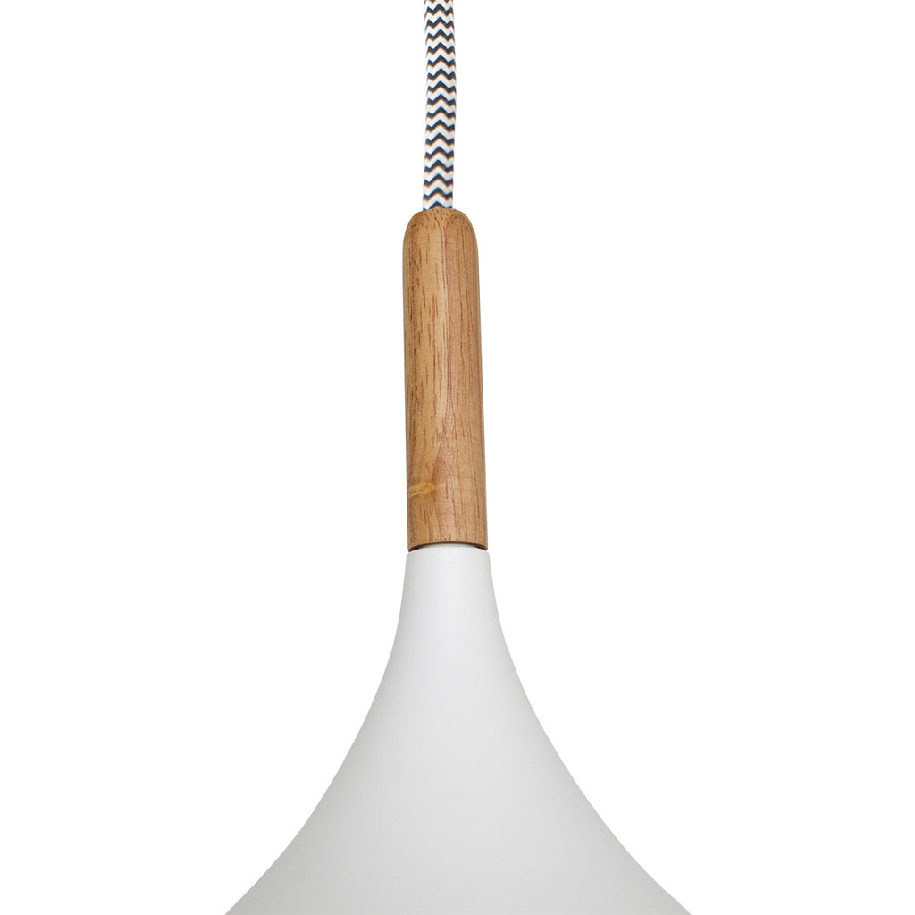 Witte Scandinavische hanglamp Bjorr 7730W Ø33cm
