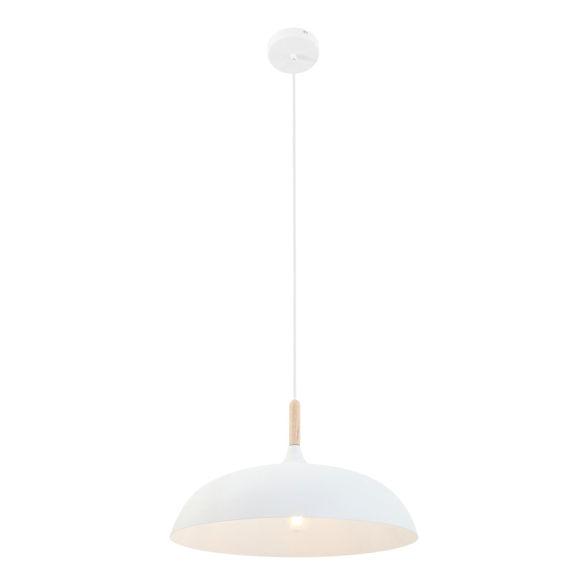 Witte Scandinavische hanglamp Bjorr 7731W Ø45cm