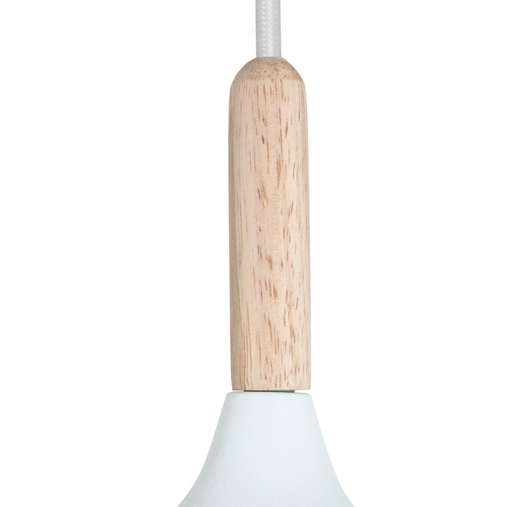 Witte Scandinavische hanglamp Bjorr 7731W Ø45cm