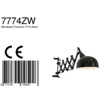 Wandlamp Yorkshire 7774 Zwart