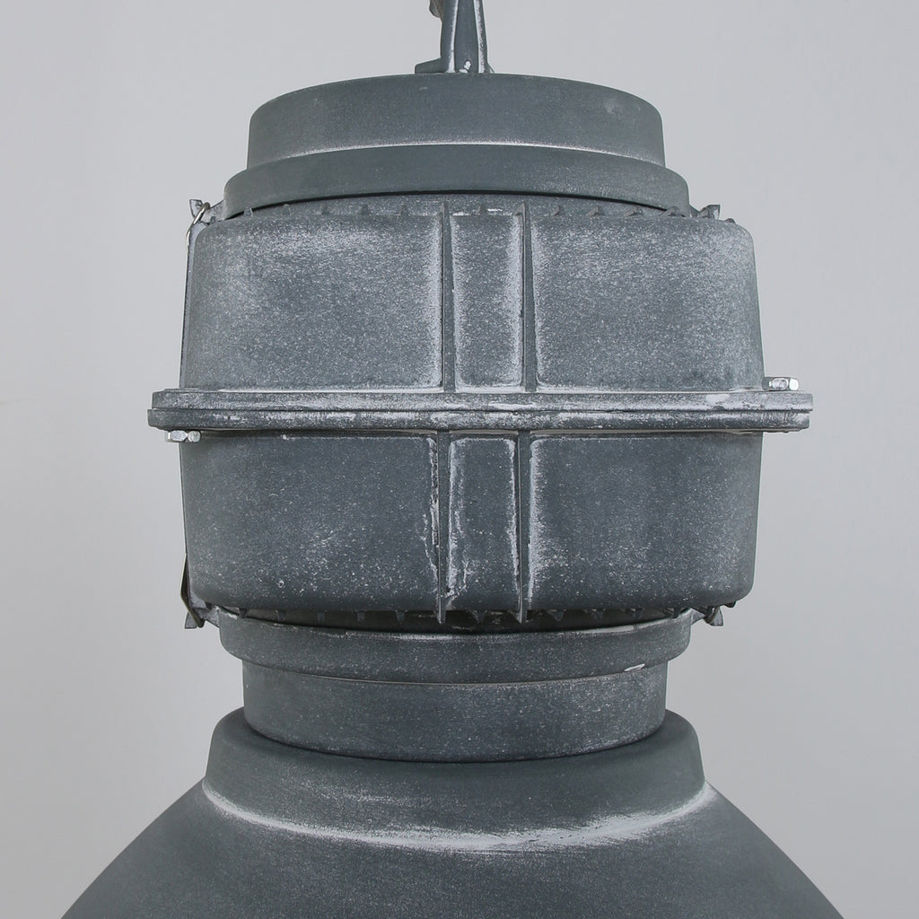 Grijze industriële hanglamp Densi 7779GR Ø47 cm