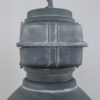 Grijze industriële hanglamp Densi 7779GR Ø47 cm