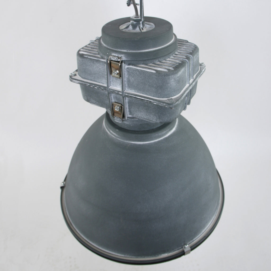 Grijze industriële hanglamp Densi 7779GR Ø47 cm