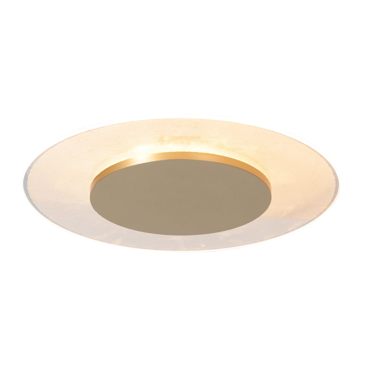 Plafondlamp Lido 7798GO goud/witte LED lamp Ø36 cm