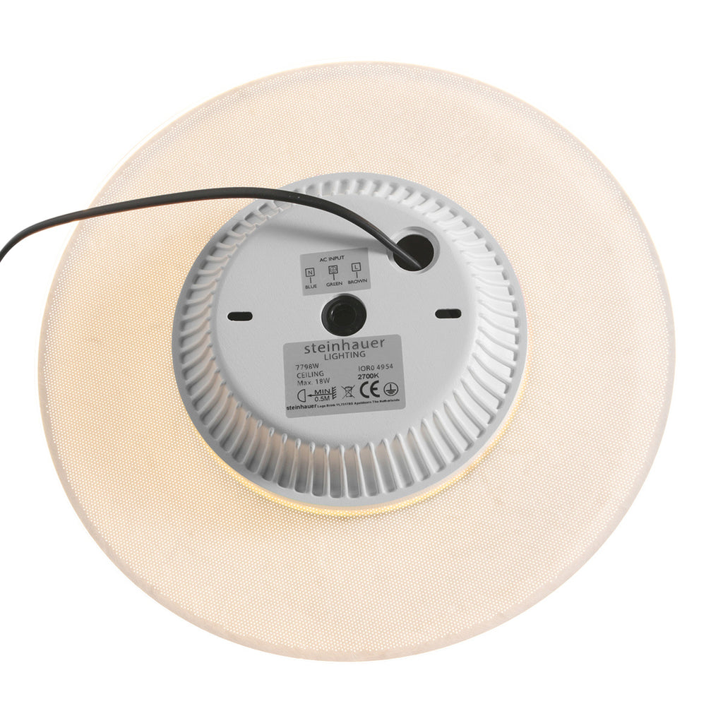 Plafondlamp Lido 7798GO goud/witte LED lamp Ø36 cm