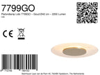 Plafondlamp Lido 7799GO goud/witte LED lamp Ø42 cm