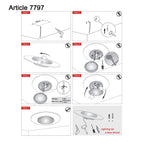 Plafondlamp Ceiling & Wall 7799W Wit