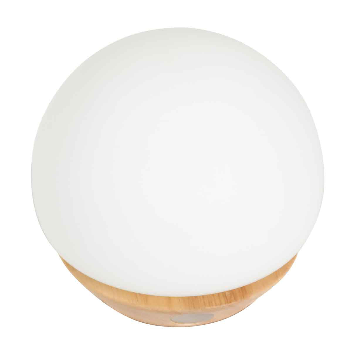 Tafellamp Ancilla 7932BE beuken met wit glas 3 stappen dimbaar