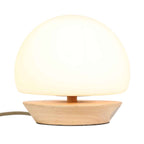 Tafellamp Ancilla 7932BE beuken met wit glas 3 stappen dimbaar