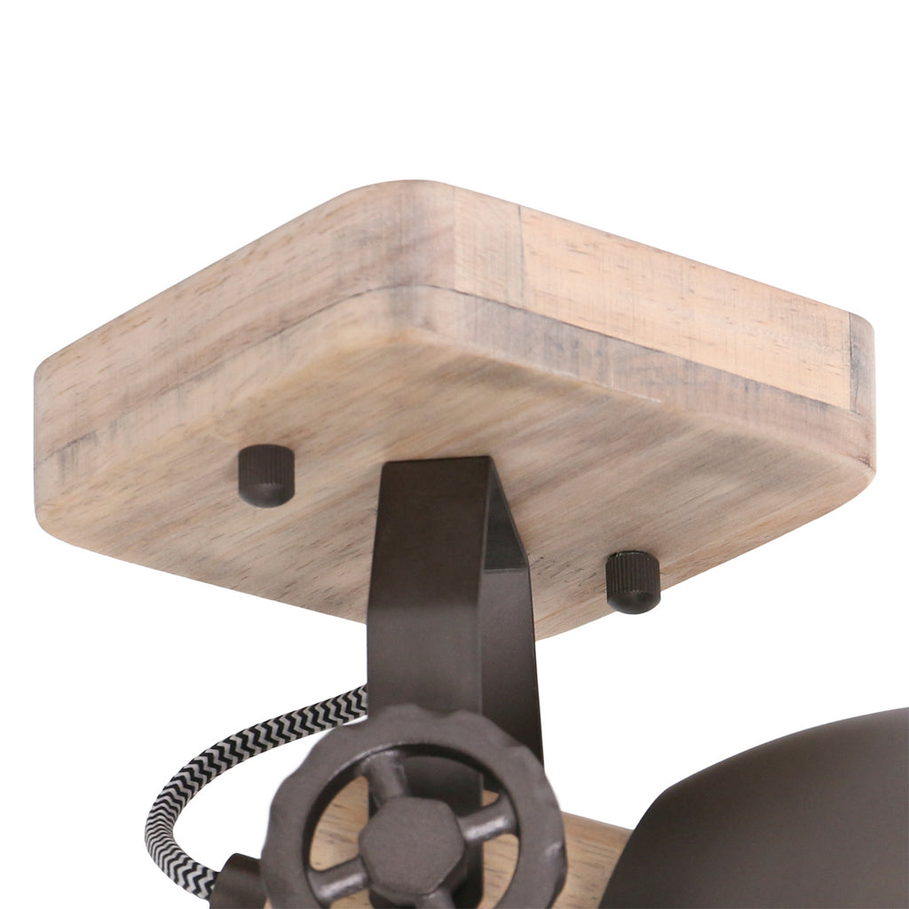 Plafondlamp Gearwood 7968A Antraciet E27