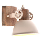Gearwood 7968CR – Crème plafondlamp met houtdetails spot
