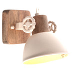 Gearwood 7968CR – Crème plafondlamp met houtdetails spot