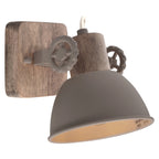Gearwood 7968TA – Taupe plafondlamp met houtdetails spot