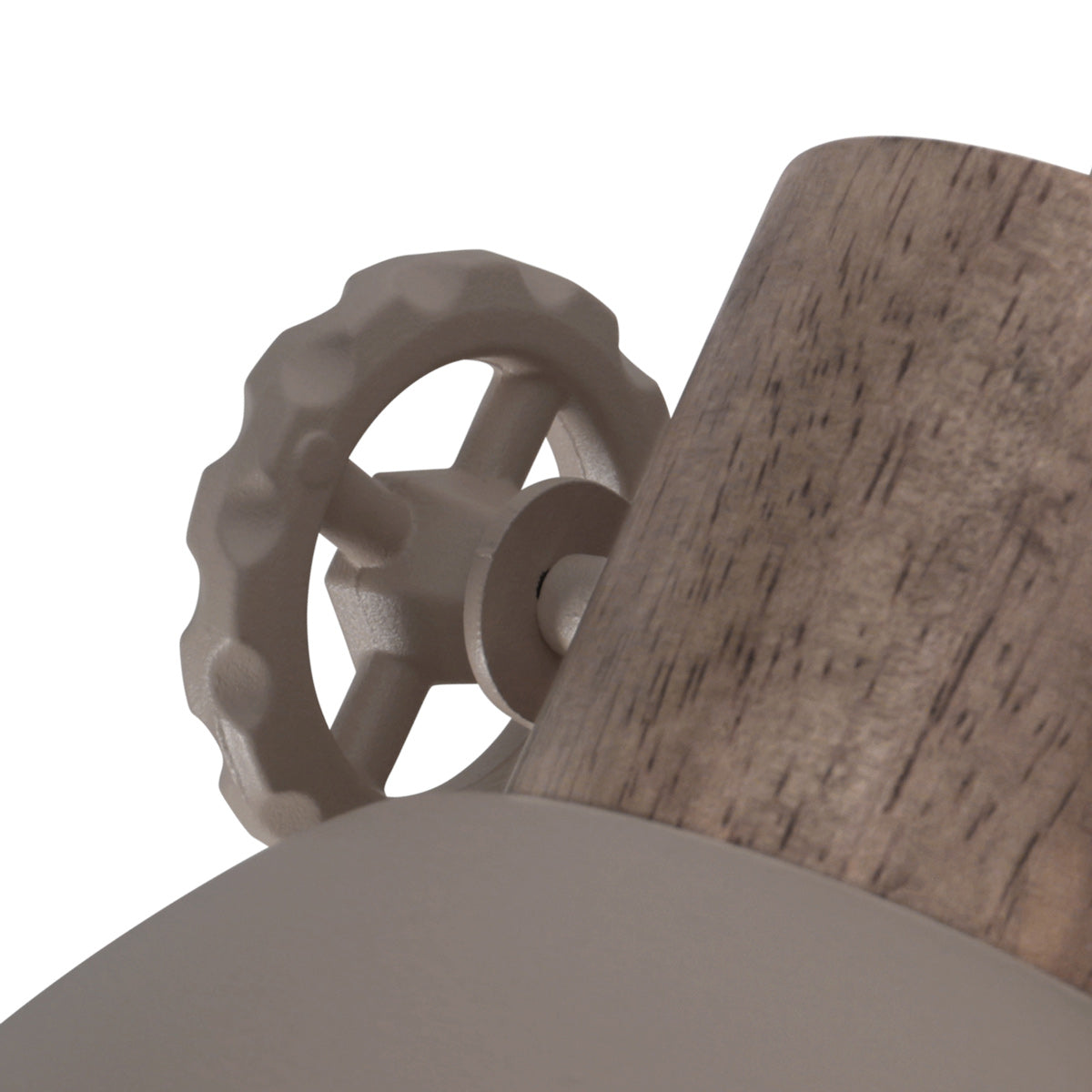 Gearwood 7968TA – Taupe plafondlamp met houtdetails spot