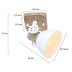 Plafondlamp Gearwood 7968W Wit E27 fitting