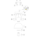 Plafondlamp Gearwood 7968W Wit E27 fitting
