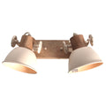 Gearwood 7969CR – Crème plafondlamp met houtaccent spot