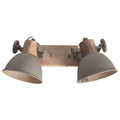 Gearwood 7969TA – Taupe plafondlamp met houtdetails spot