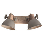 Gearwood 7969TA – Taupe plafondlamp met houtdetails spot