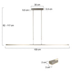 Hanglamp Zelena 7971ST Staal