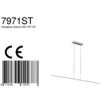 Hanglamp Zelena 7971ST Staal